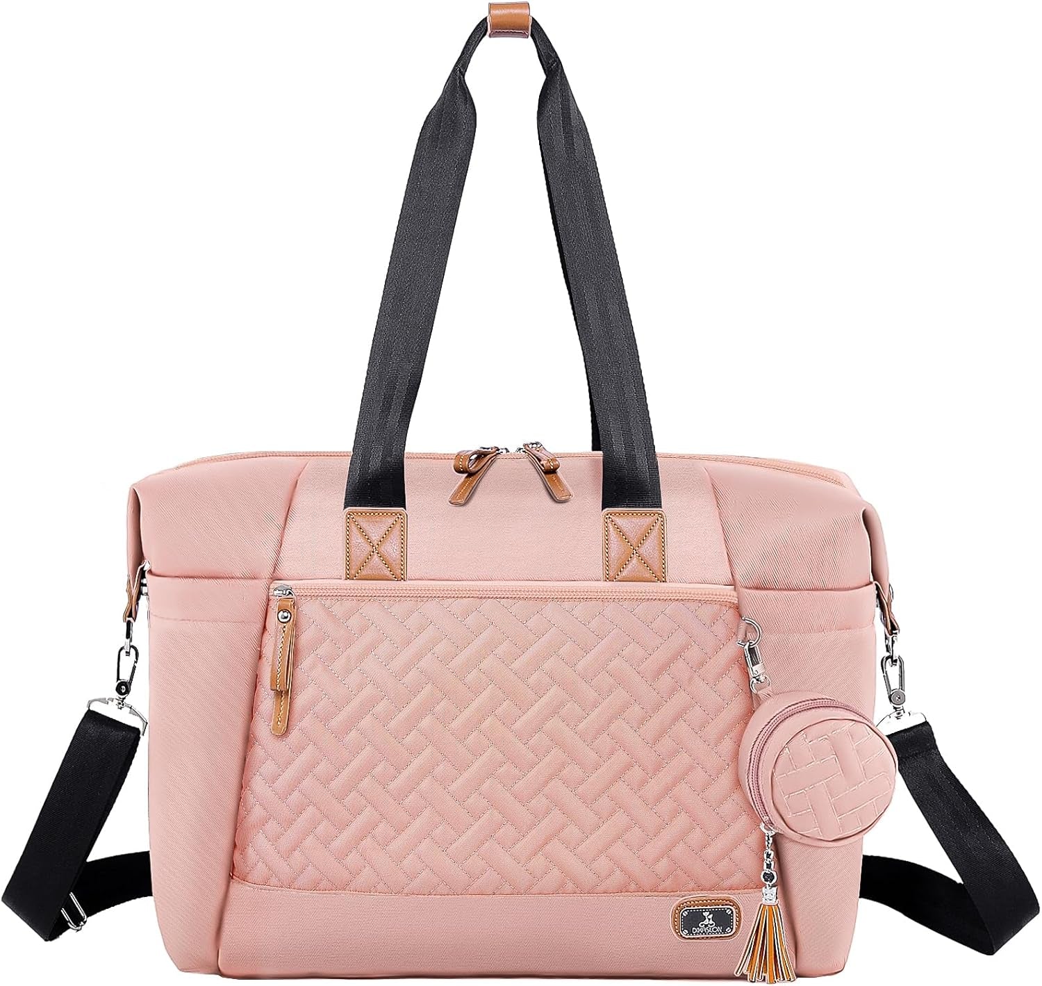 Baby Changing Bag, Large Nappy Bags for Mom and Dad, Stylish Travel Tote with Pacifier Holder and Changing Mat