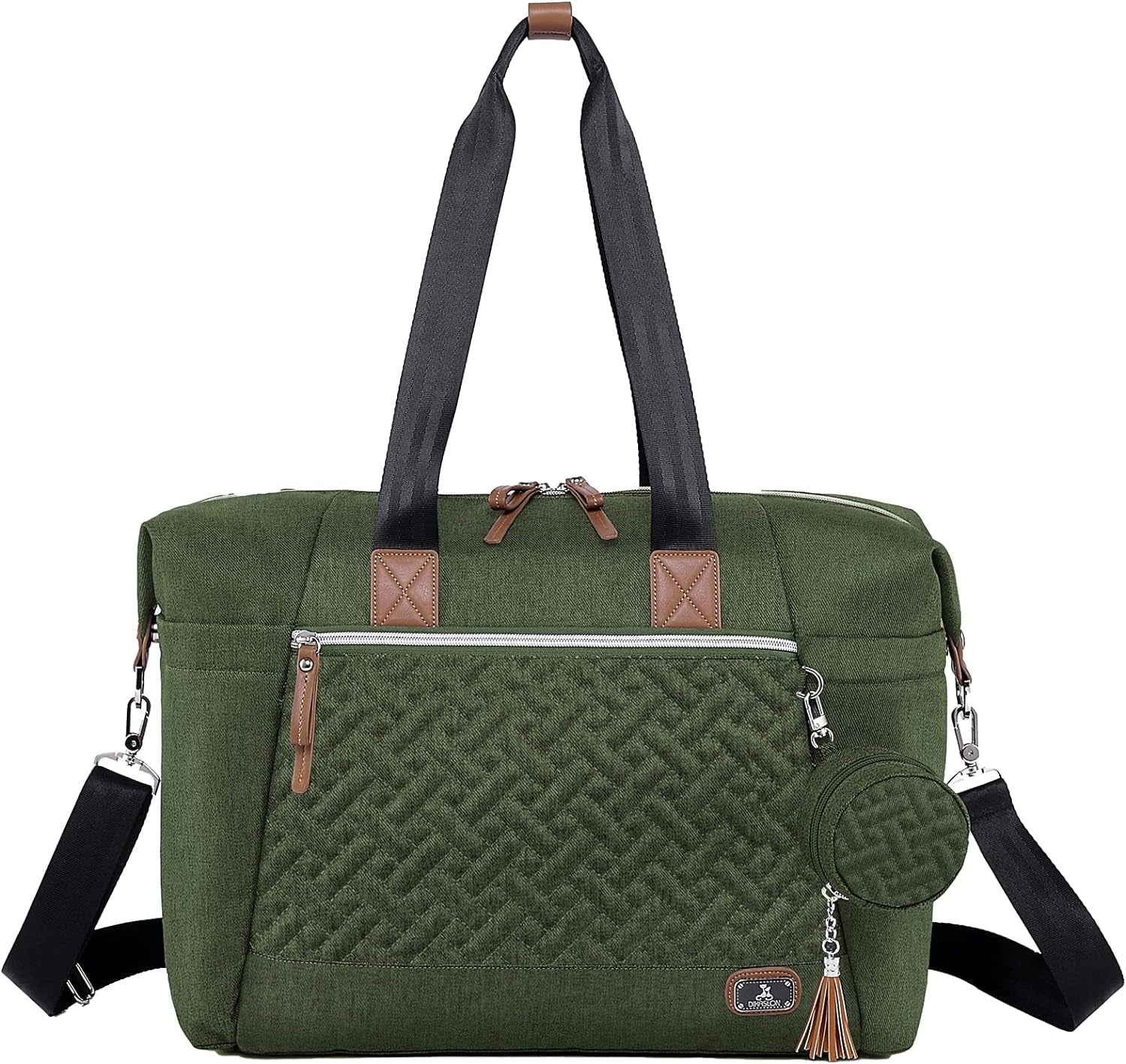 Baby Changing Bag, Large Nappy Bags for Mom and Dad, Stylish Travel Tote with Pacifier Holder and Changing Mat